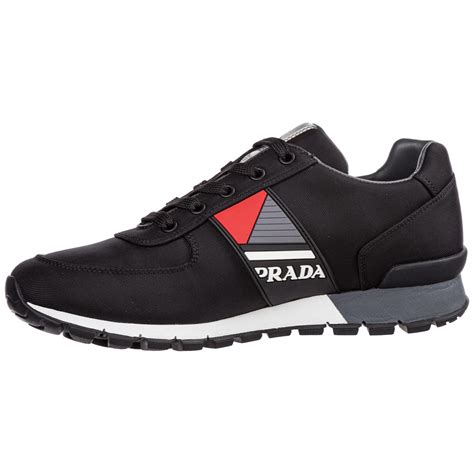 prada match race sneakers black|prada black sneakers nappa.